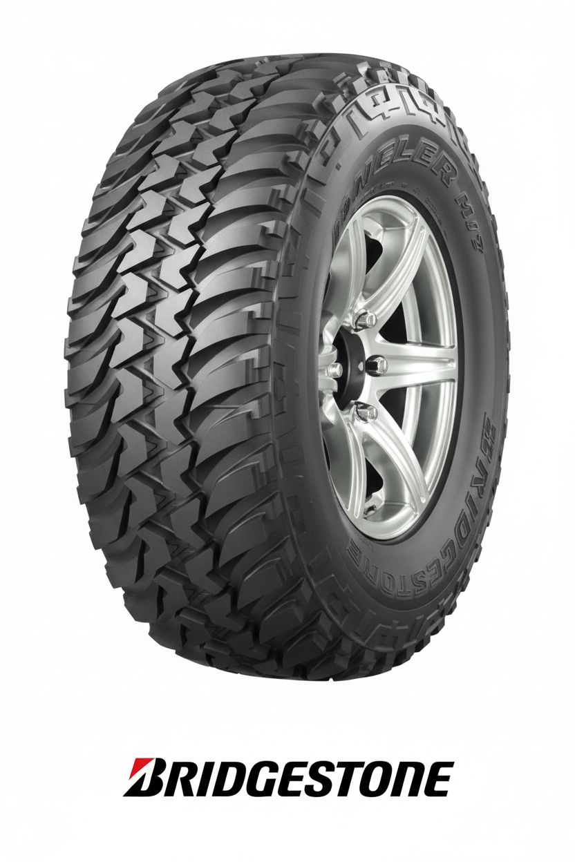 Llanta Bridgestone con logo