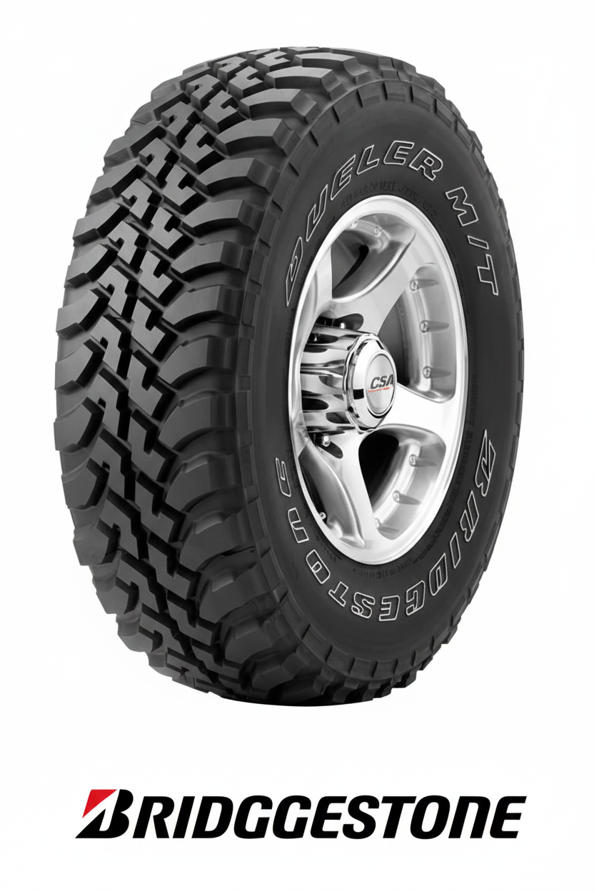 Llanta Bridgestone Dueler M/T 673 con logo